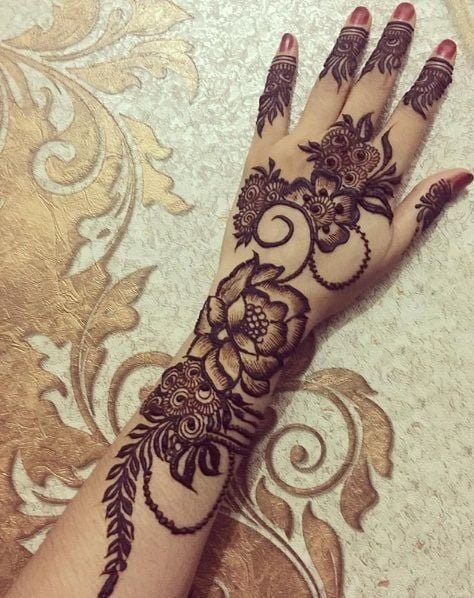 Striking Back Hand Mehndi Designs The Handmade Craft