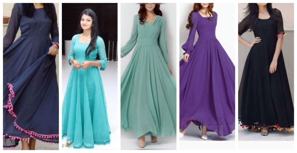 Latest 55 Long Frocks for Women (2022) - Tips and Beauty