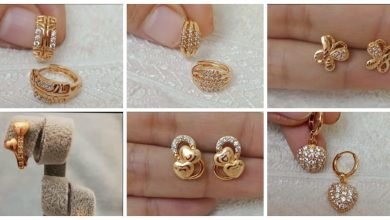 Photo of Simple Light Weight Gold Earring Design