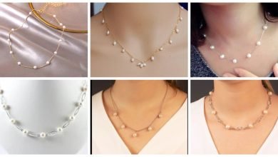 Photo of Simple pearl necklace design