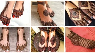 Photo of simple feet mehndi designs