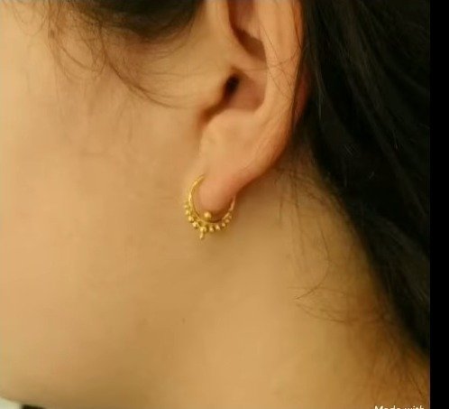 Latest and stylish light weight gold earrings designs