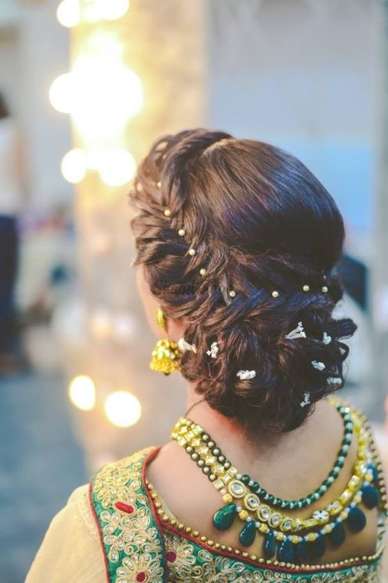 Bridal beeded hairstyles