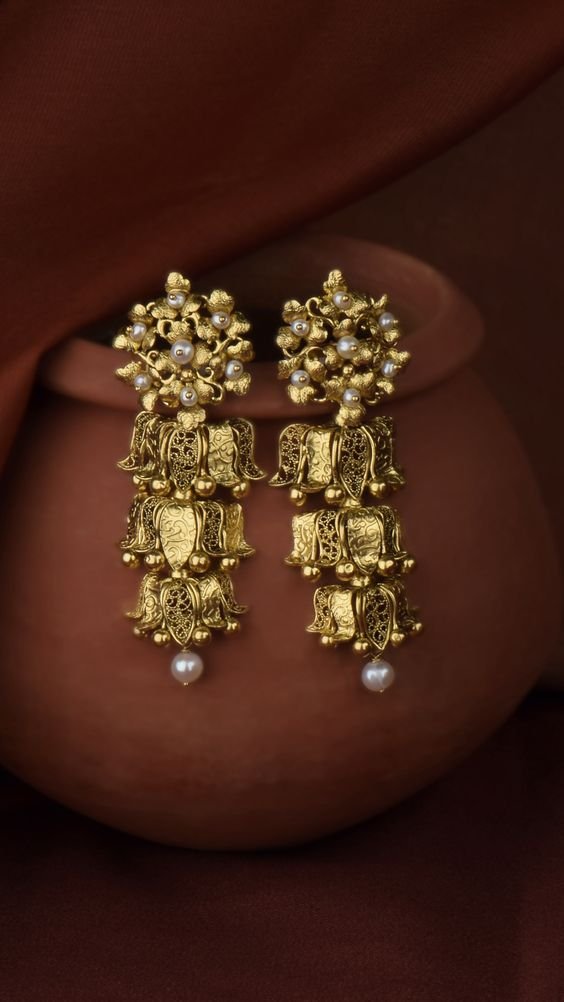 Beautiful pearl earrings
