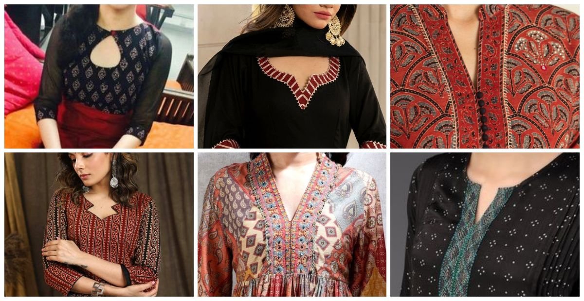 Different types of neck designs for Kurti