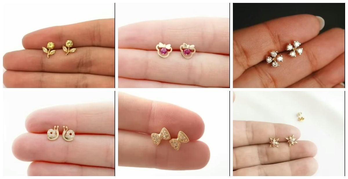 Small gold earrings designs