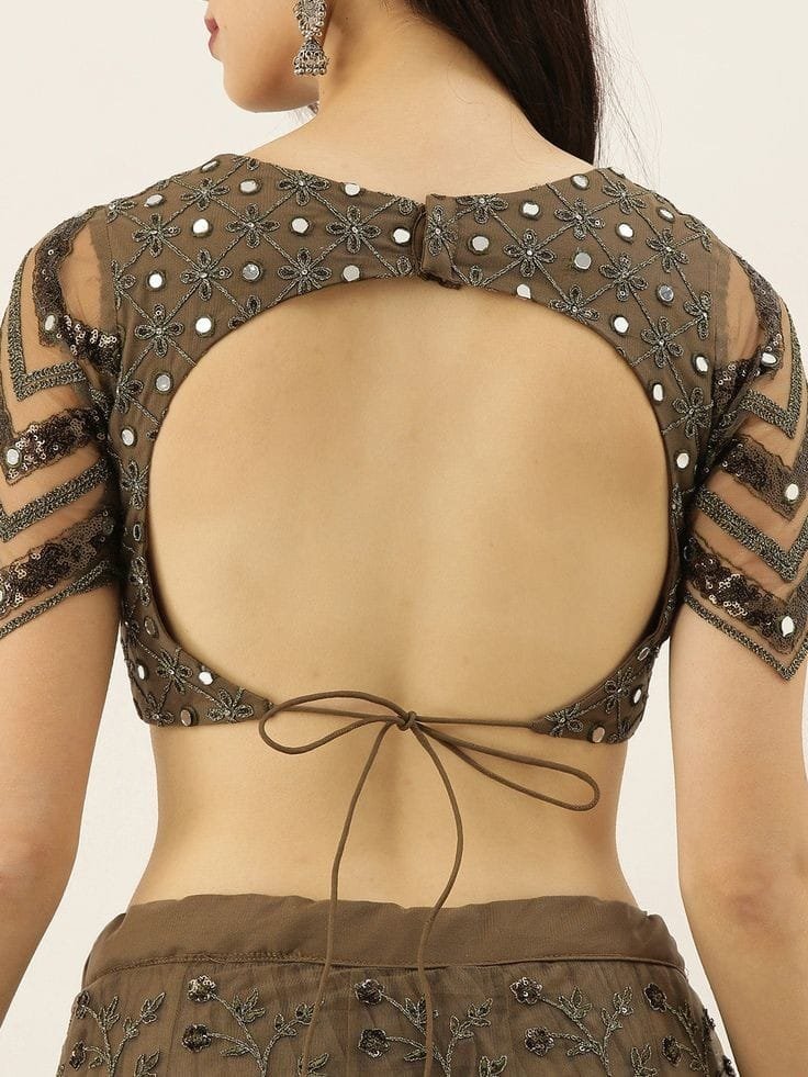 Latest blouse back neck designs
