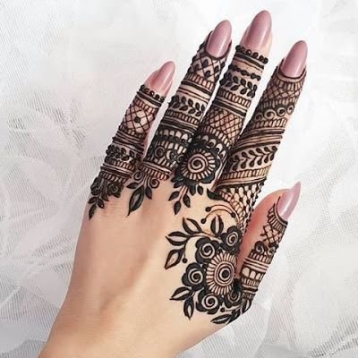 Finger mehndi designs