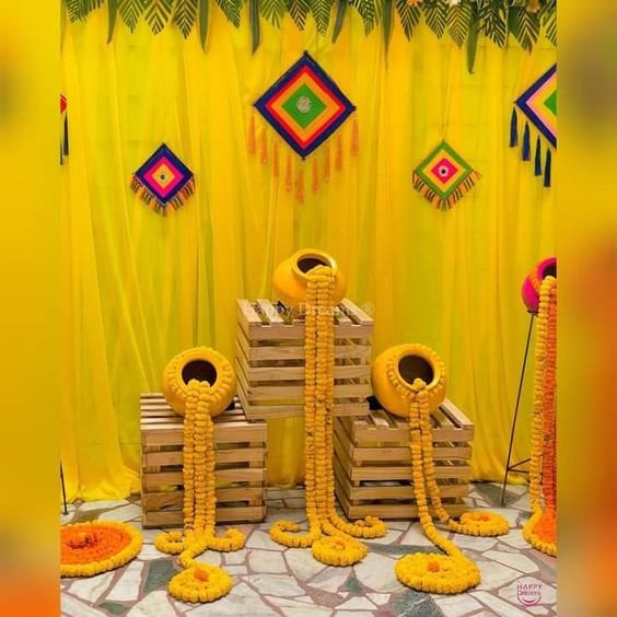 Decorations for Haldi Ceremony