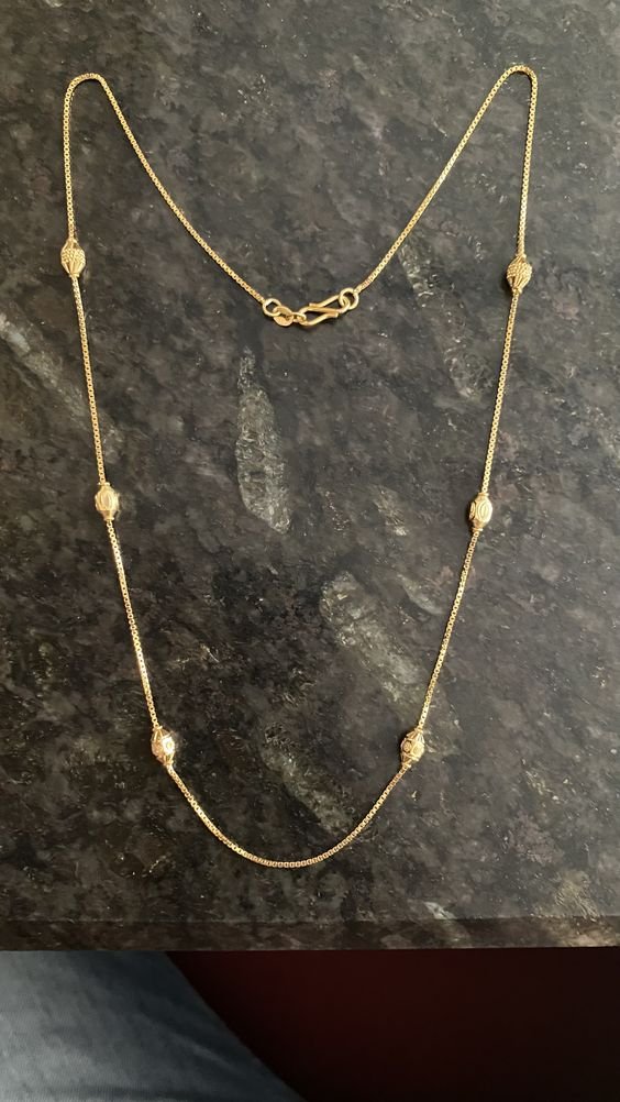 Simple gold chain designs