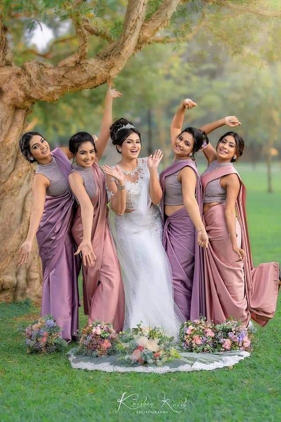 South Indian brides & bridesmaid photoshoot ideas