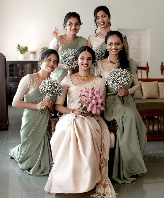 South Indian brides & bridesmaid photoshoot ideas